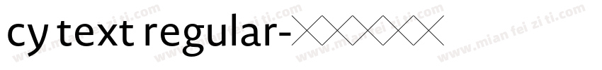 cy text regular字体转换